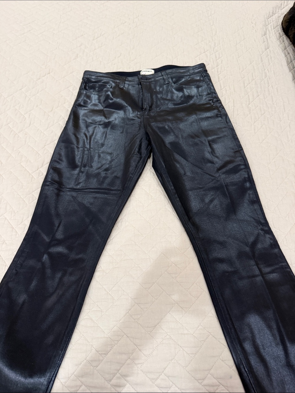 L'AGENCE Black Coated Skinny Jeans